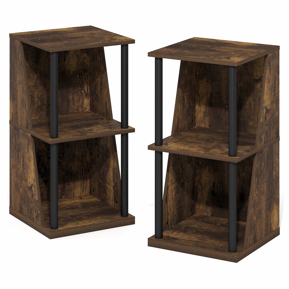 FLEXI Storage Shelf, 4-Cube Corner Shelf, Book Shelf