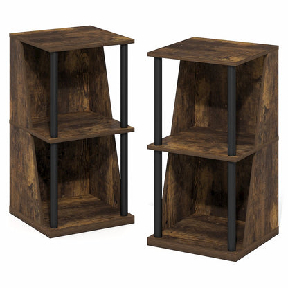 FLEXI Storage Shelf, 4-Cube Corner Shelf, Book Shelf