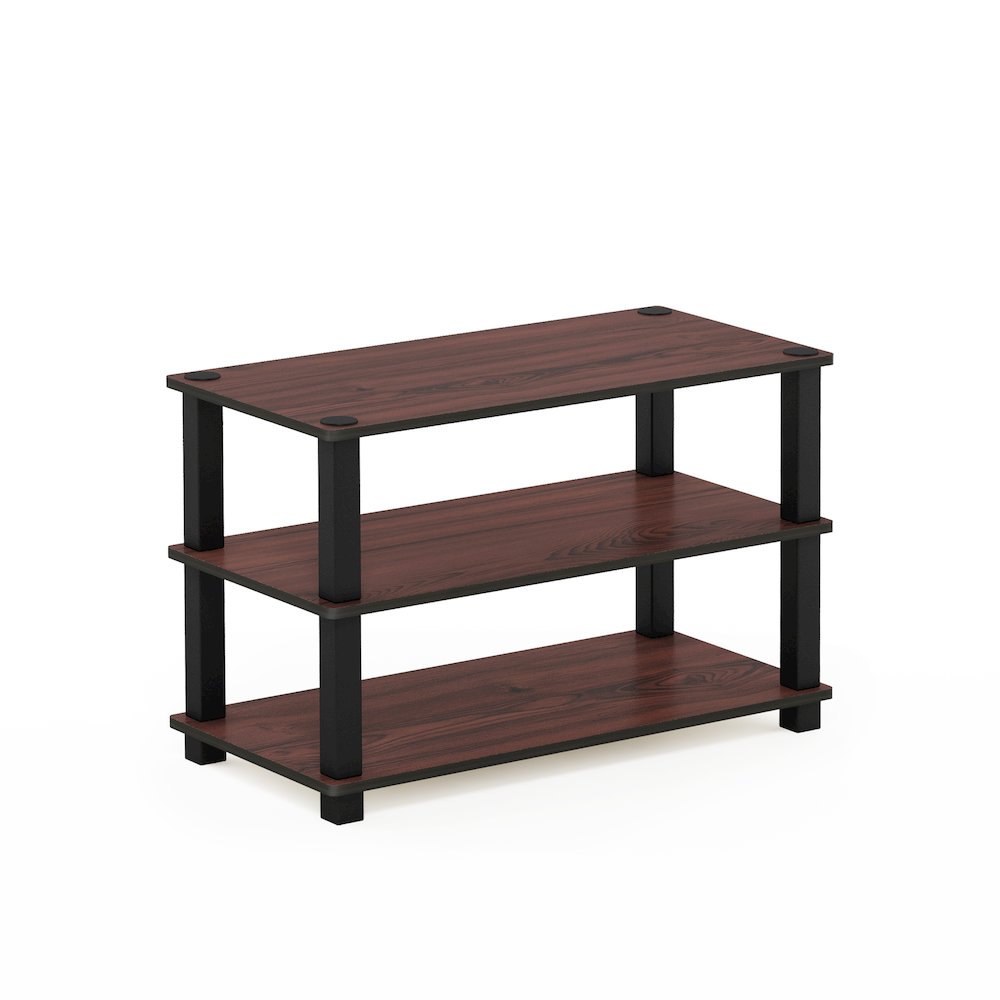 3-Tier Shoe Organizer, Shoe Storage, Cherry Oak