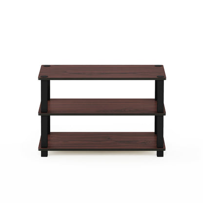 3-Tier Shoe Organizer, Shoe Storage, Cherry Oak