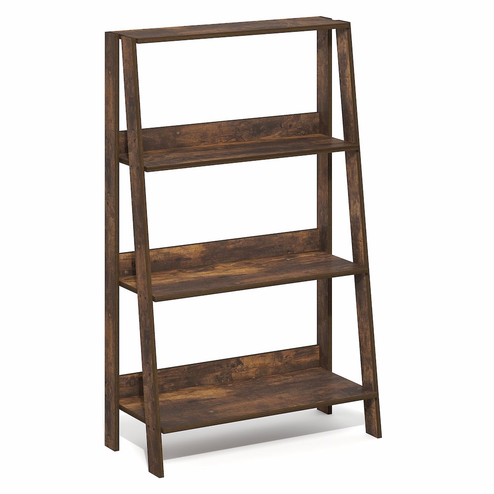 LADDER Shelf, 4-Tier Ladder Book Shelf, Open Frame Design Bookcase, Storage Rack