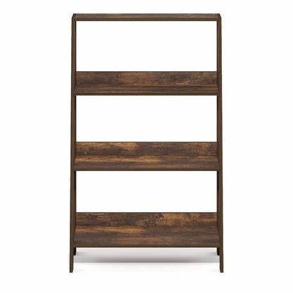 LADDER Shelf, 4-Tier Ladder Book Shelf, Open Frame Design Bookcase, Storage Rack
