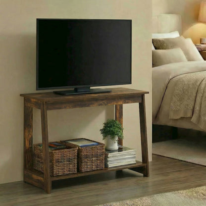 BEGINNING TV Stand, TV Console for TV up to 36 Inch, Open Back