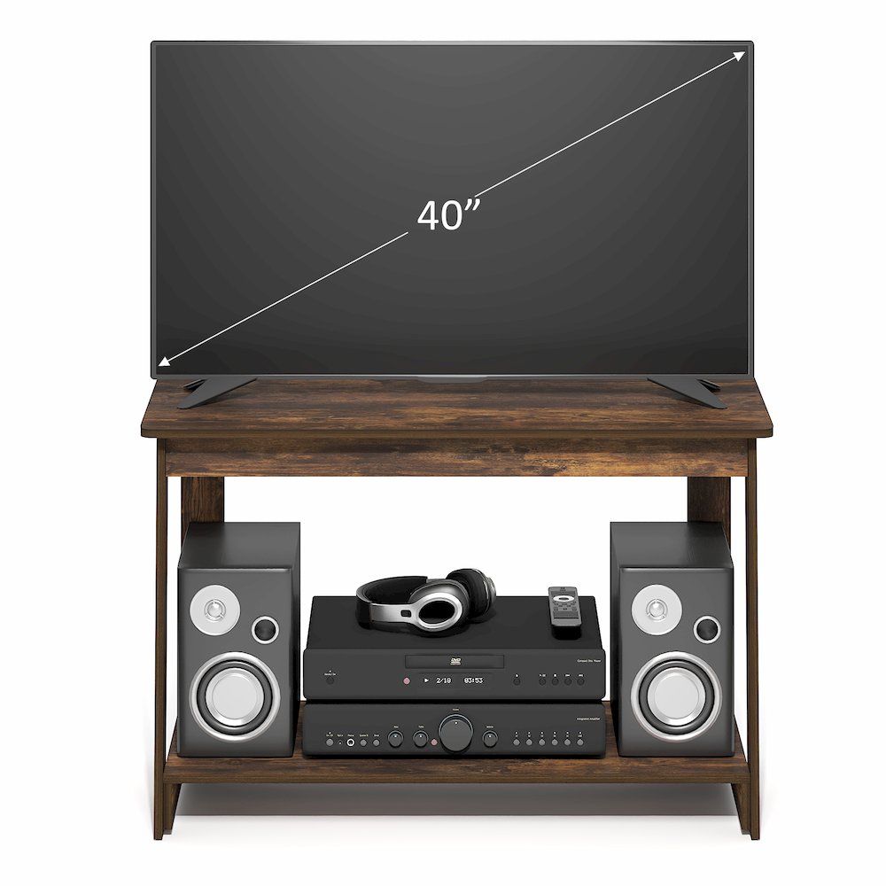 BEGINNING TV Stand, TV Console for TV up to 36 Inch, Open Back
