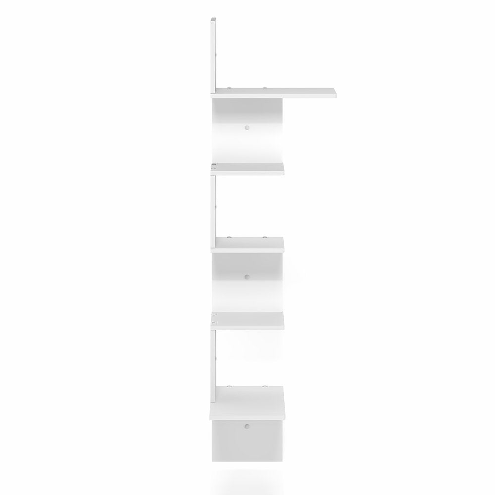 ROSSI Corner Floating Shelves for Wall, 5-Tier Corner Rectangular Wall Shelf