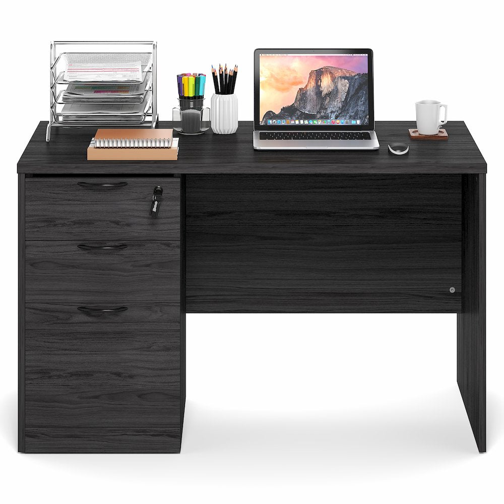 47 Inch Executive Desk with File Cabinet