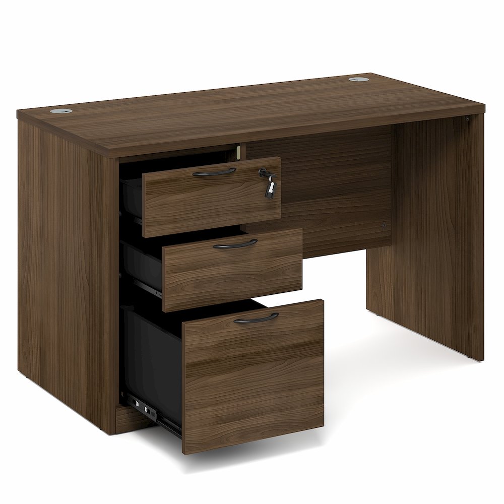 47 Inch Executive Desk with File Cabinet