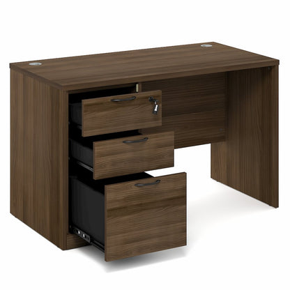 47 Inch Executive Desk with File Cabinet