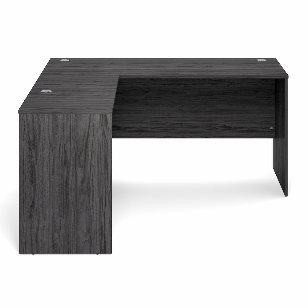 60 Inch L-Shaped Office Desk, Executive Desk with Reversible Desk Return