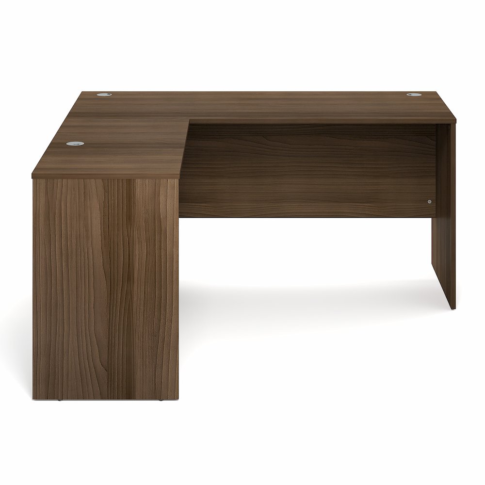 60 Inch L-Shaped Office Desk, Executive Desk with Reversible Desk Return