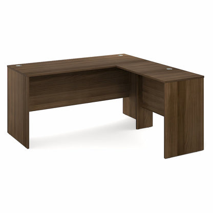 60 Inch L-Shaped Office Desk, Executive Desk with Reversible Desk Return