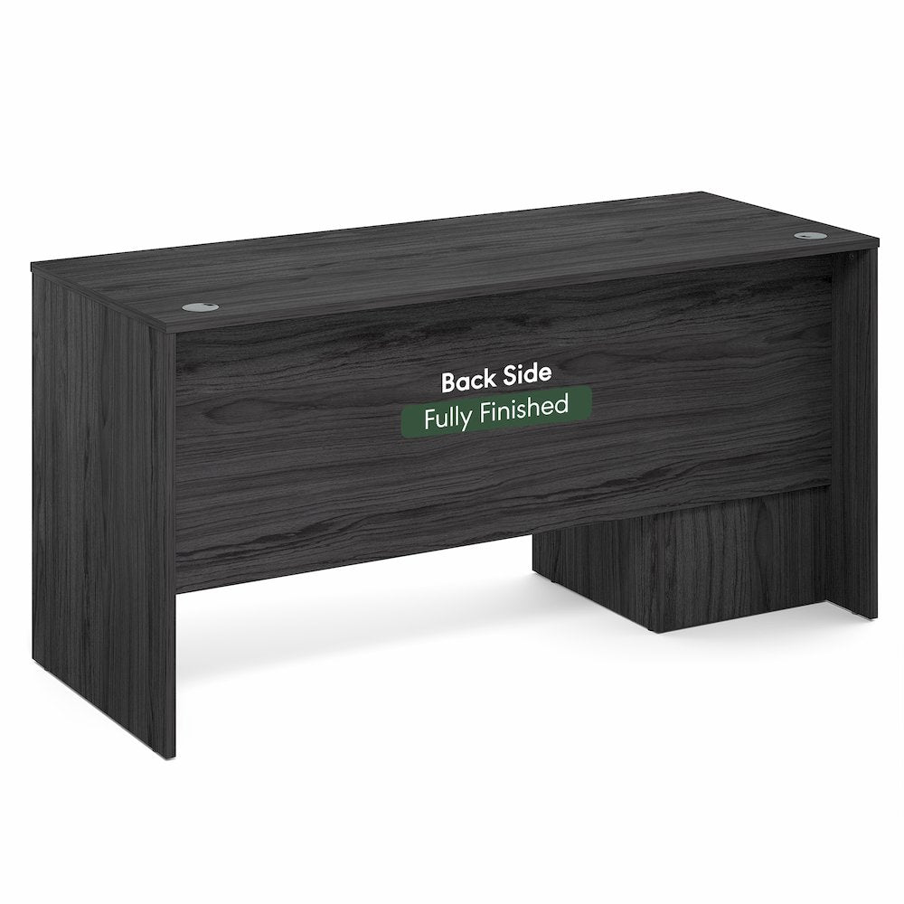 60 Inch Executive Desk with File Cabinet