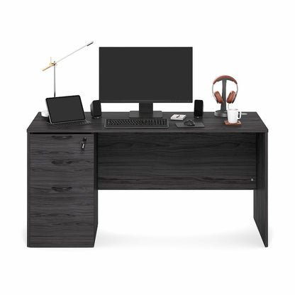 60 Inch Executive Desk with File Cabinet