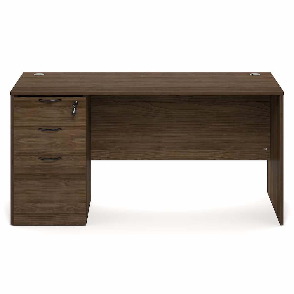 60 Inch Executive Desk with File Cabinet