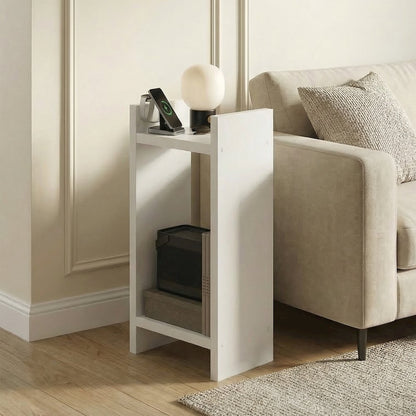 VIOLA Tall Side Table, 2-Tier Modern End Table with Open Shelf