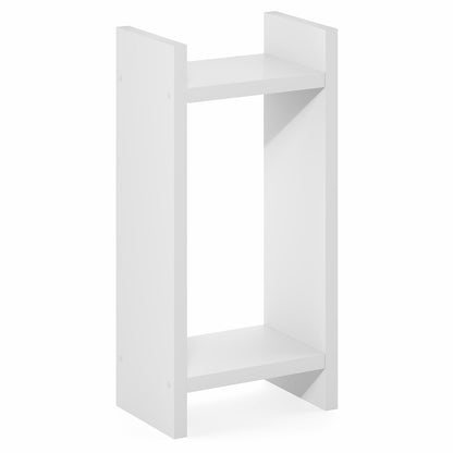 VIOLA Tall Side Table, 2-Tier Modern End Table with Open Shelf