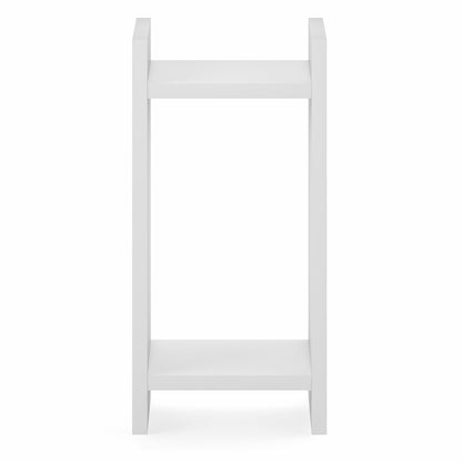 VIOLA Tall Side Table, 2-Tier Modern End Table with Open Shelf