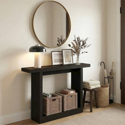 ARA Entryway Table 47-Inch, Narrow Farmhouse Console Table