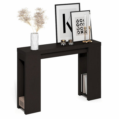 ARA Entryway Table 47-Inch, Narrow Console Table, Sofa Table with Bottom Shelf