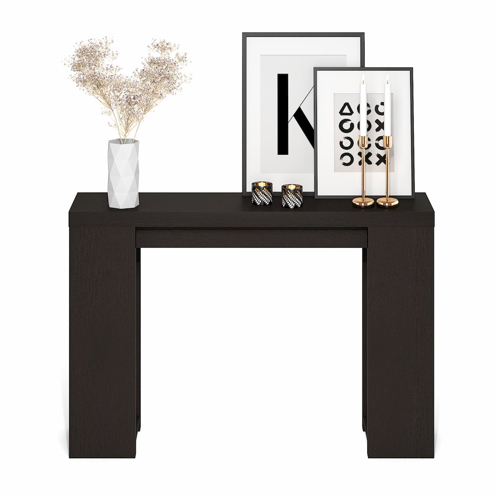 ARA Entryway Table 47-Inch, Narrow Console Table, Sofa Table with Bottom Shelf