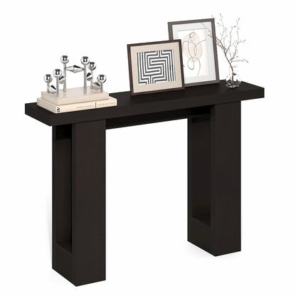 ARA Entryway Table 47-Inch, Narrow Console Table, Sofa Table with 2 Bottom Shelf