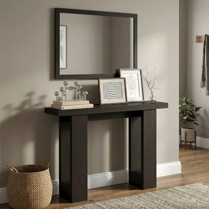 ARA Entryway Table 47-Inch, Narrow Console Table, Sofa Table with 2 Bottom Shelf