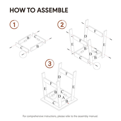 BEGINNING Night Stand, Square Nightstand, Espresso