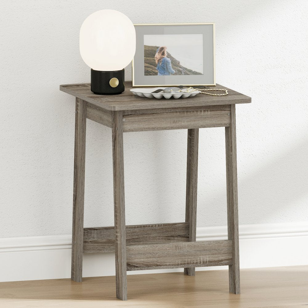 BEGINNING Night Stand, Square Nightstand, French Oak