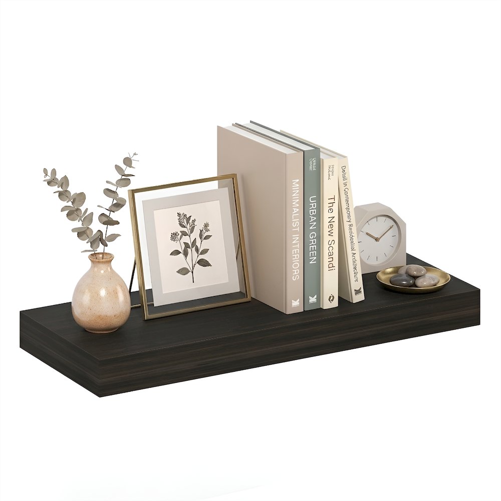 TANNA Floating Shelves for Wall, 9 x 24 Wall Shelf, 2-in Thick Shelf