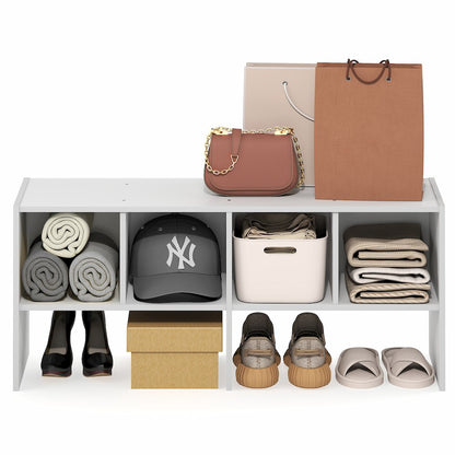 FANO Closet Organizers and Storage, 6-Cube Multipurpose Top Shelf Closet Shelf
