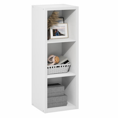 CUBICLE Book Shelf, 3-Cube, Extra Thick Frame, White