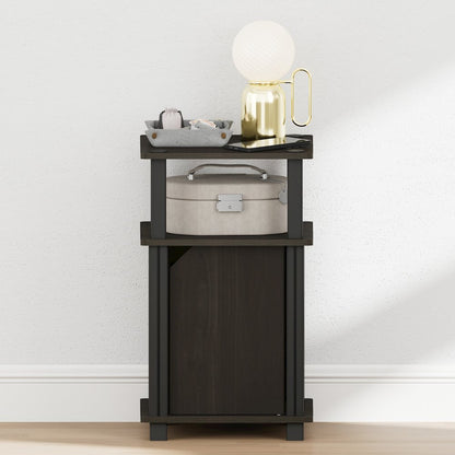 JUST Night Stand, 3-Tier, End Table, Espresso