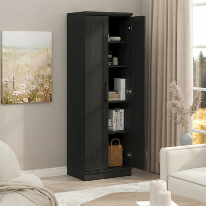 ROBIN Storage Cabinet, 5-Tier Pantry Cabinet with Adjustable Shelves