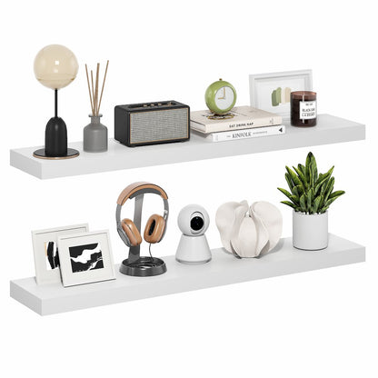 TANNA Floating Shelves for Wall Set of 2, 9 x 47 Wall Shelf