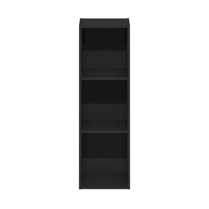 FULDA Book Shelf, 3-Tier Narrow Storage Cabinet, Blackwood