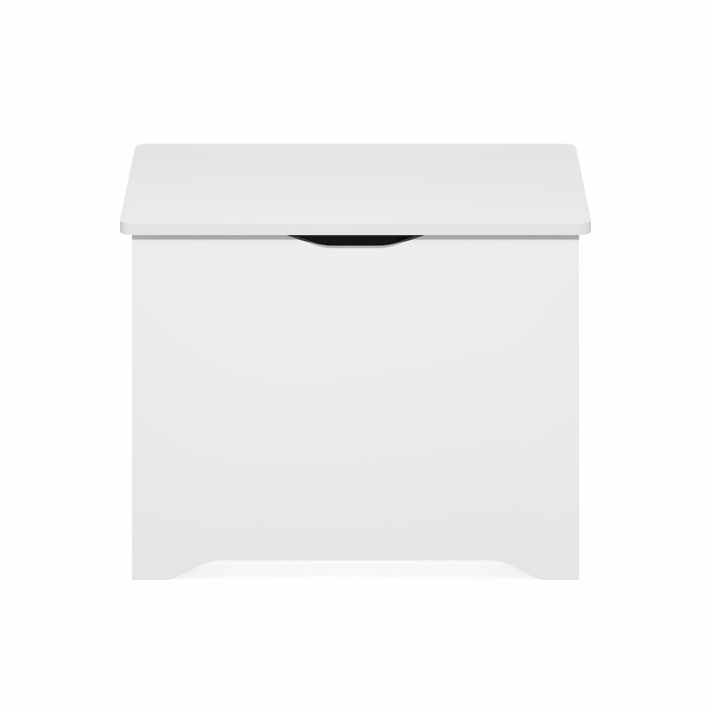 BASIC Storage Chest, Storage Bench with Safety Hinged Soft Closed Lid, White