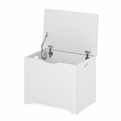 BASIC Storage Chest, Storage Bench with Safety Hinged Soft Closed Lid, White
