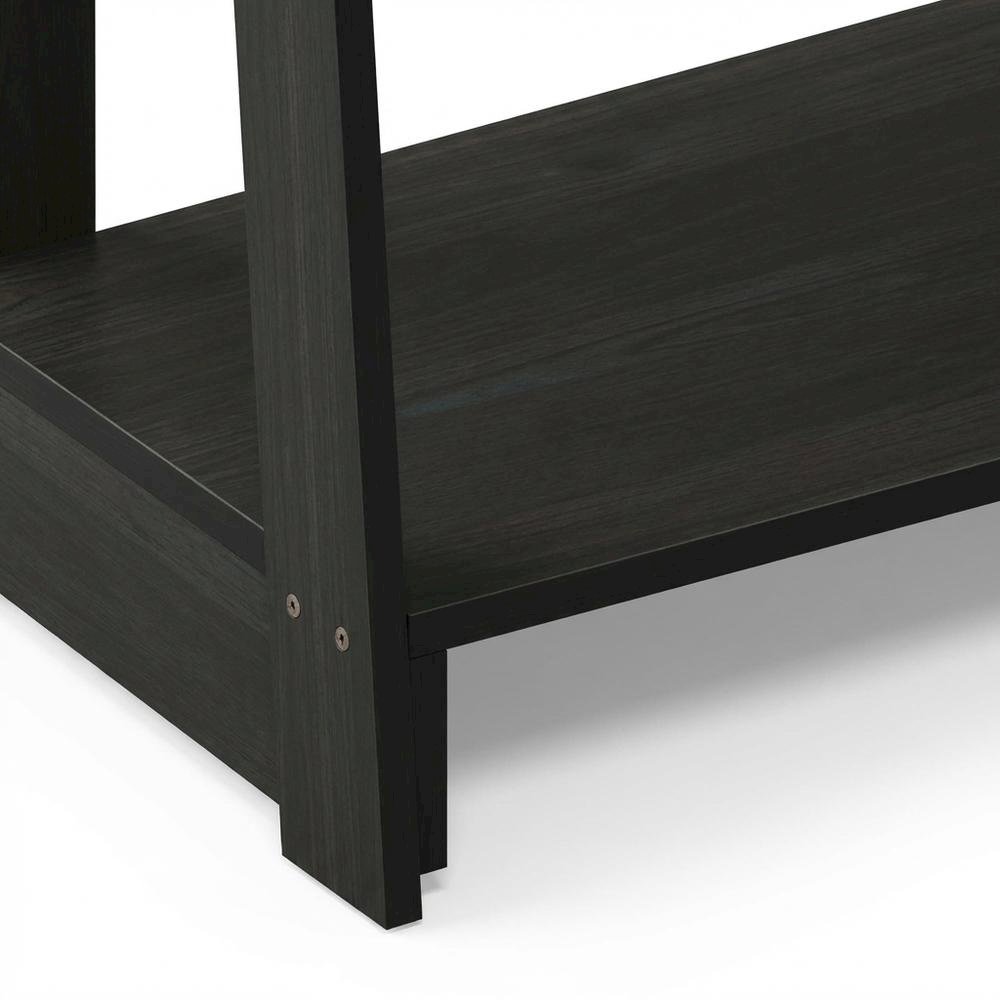 Engineered Wood espresso TV stand with modern design for living room storage