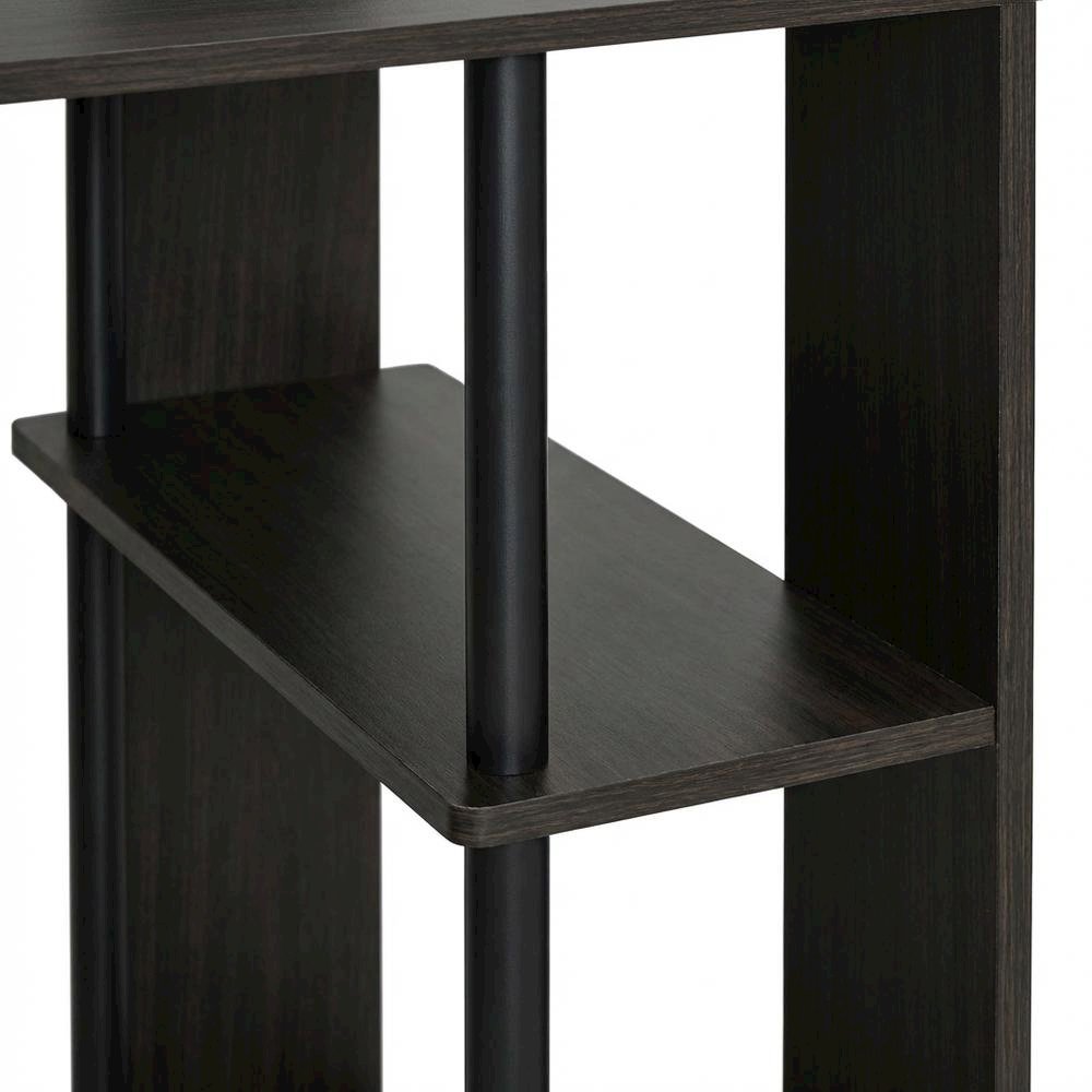 Walnut Finish Computer Writing Desk with Modern Design and Sturdy Build