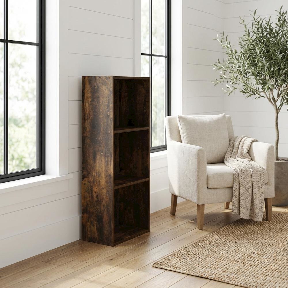 Engineered Wood Bookcase with Adjustable Shelves and Durable Design