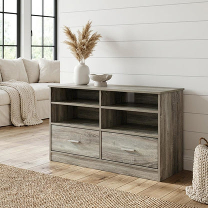 TV Stand with Drawer and Engineered Wood Construction