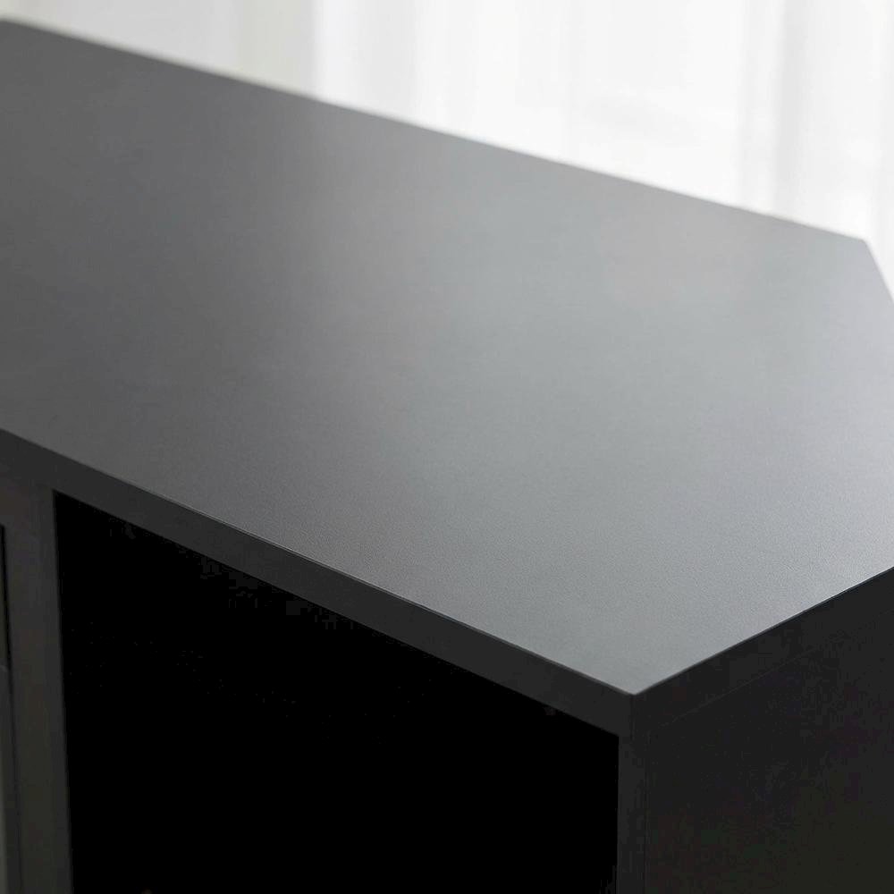 Engineered Wood TV stand with metal legs for 55-inch TVs, modern design