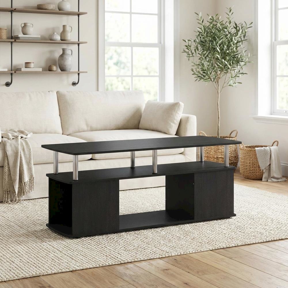 Americano Coffee Table, Stainless Steel Tubes, Utility Design for Living Room
