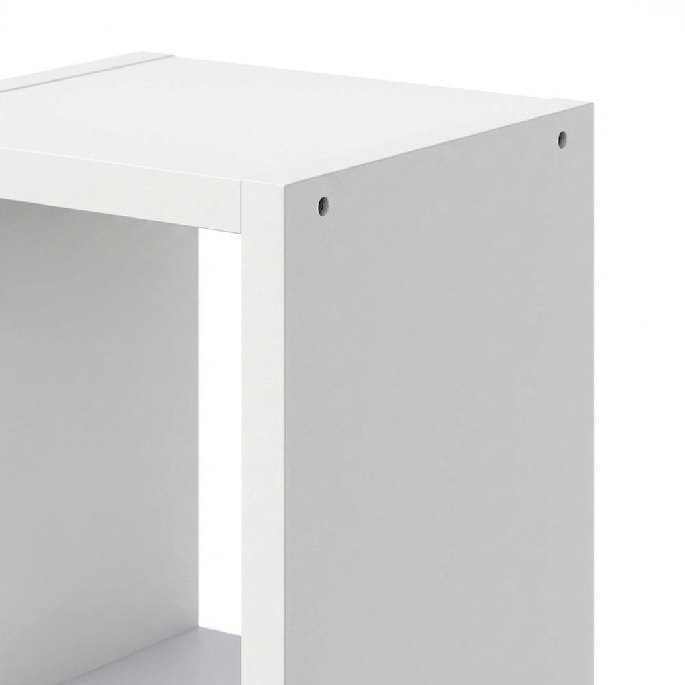 Engineered Wood Freestanding 4-Cube Open-Back Vertical Storage Organizer Cabinet
