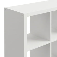 Engineered Wood 16-Cube Open-Back Storage Cabinet, White