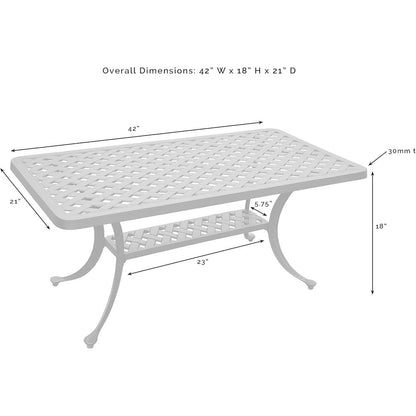 Sedona Cast Aluminum Outdoor Coffee Table