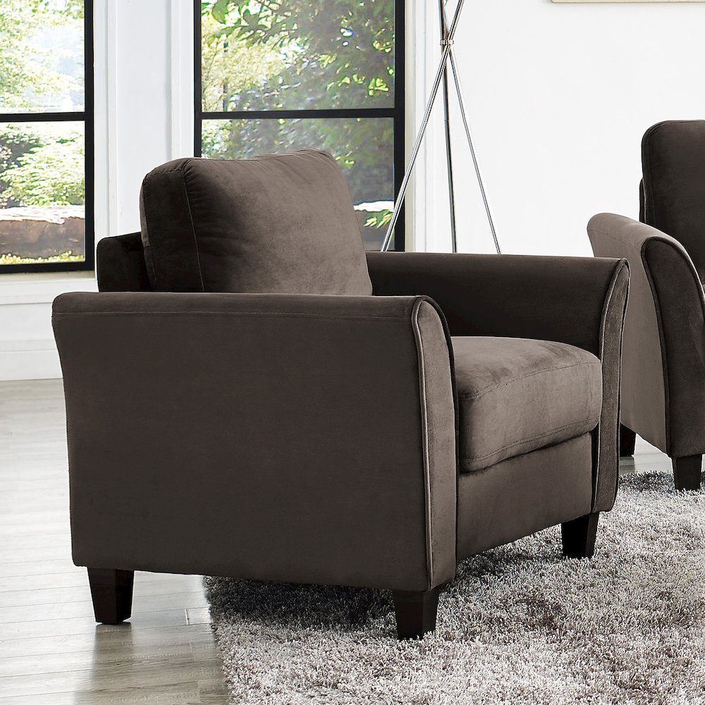 Westin Chair Curved Arm Coffee