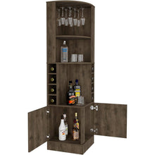 Syrah Bar Cabinet Dark Brown MDF