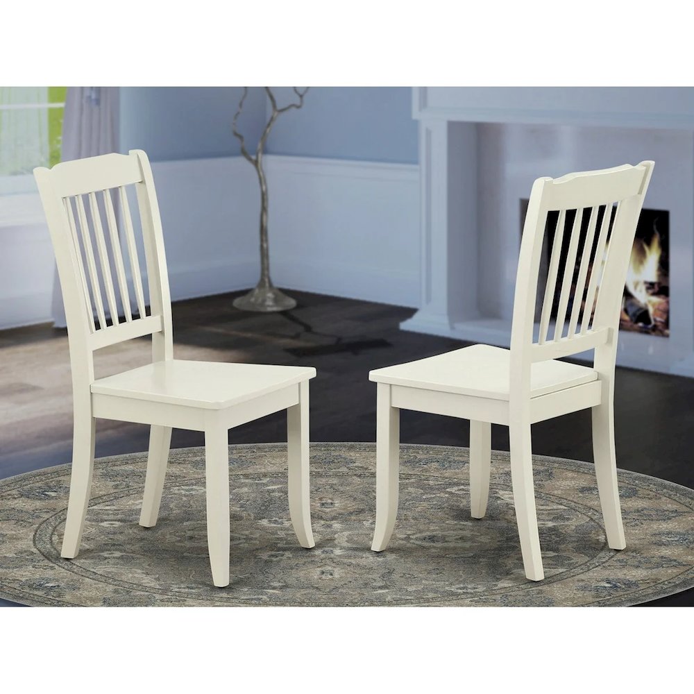 Dining Chair Linen White, DAC-LWH-W