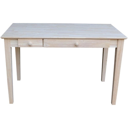 Computer Desk With Flip Down Drawer, Unfinished
